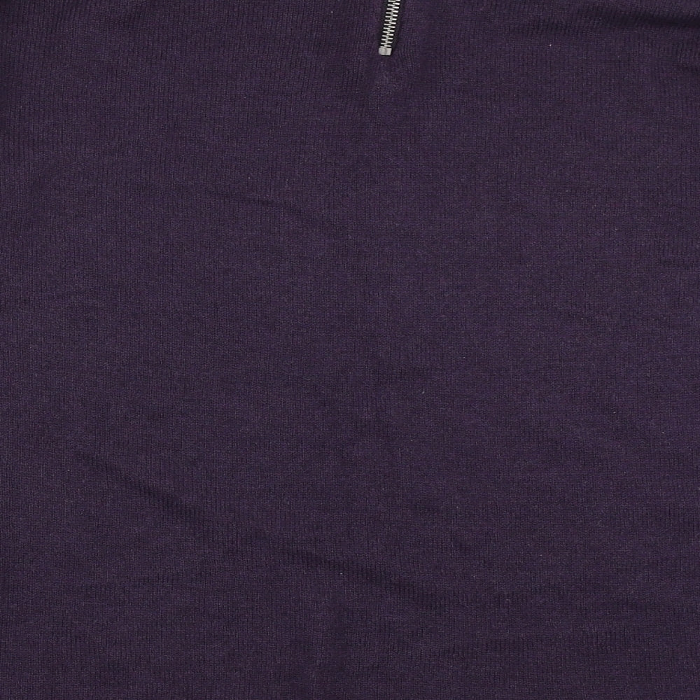 H&M Womens Purple  Knit Pullover Jumper Size L