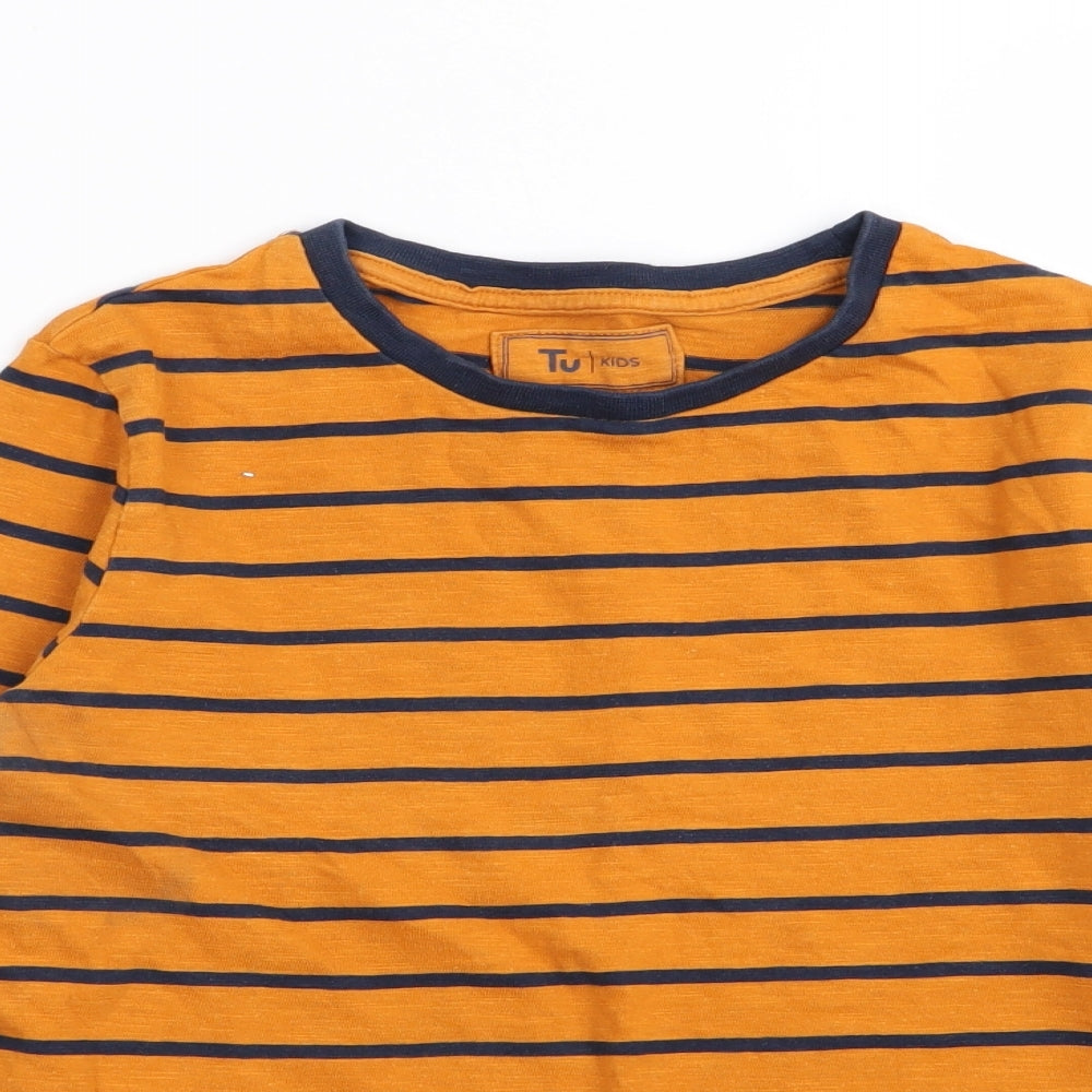 TU Boys Multicoloured Striped  Basic T-Shirt Size 9 Years