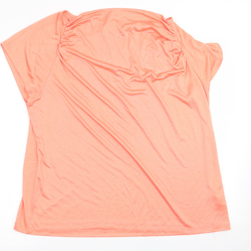 marble Womens Orange   Basic T-Shirt Size XL