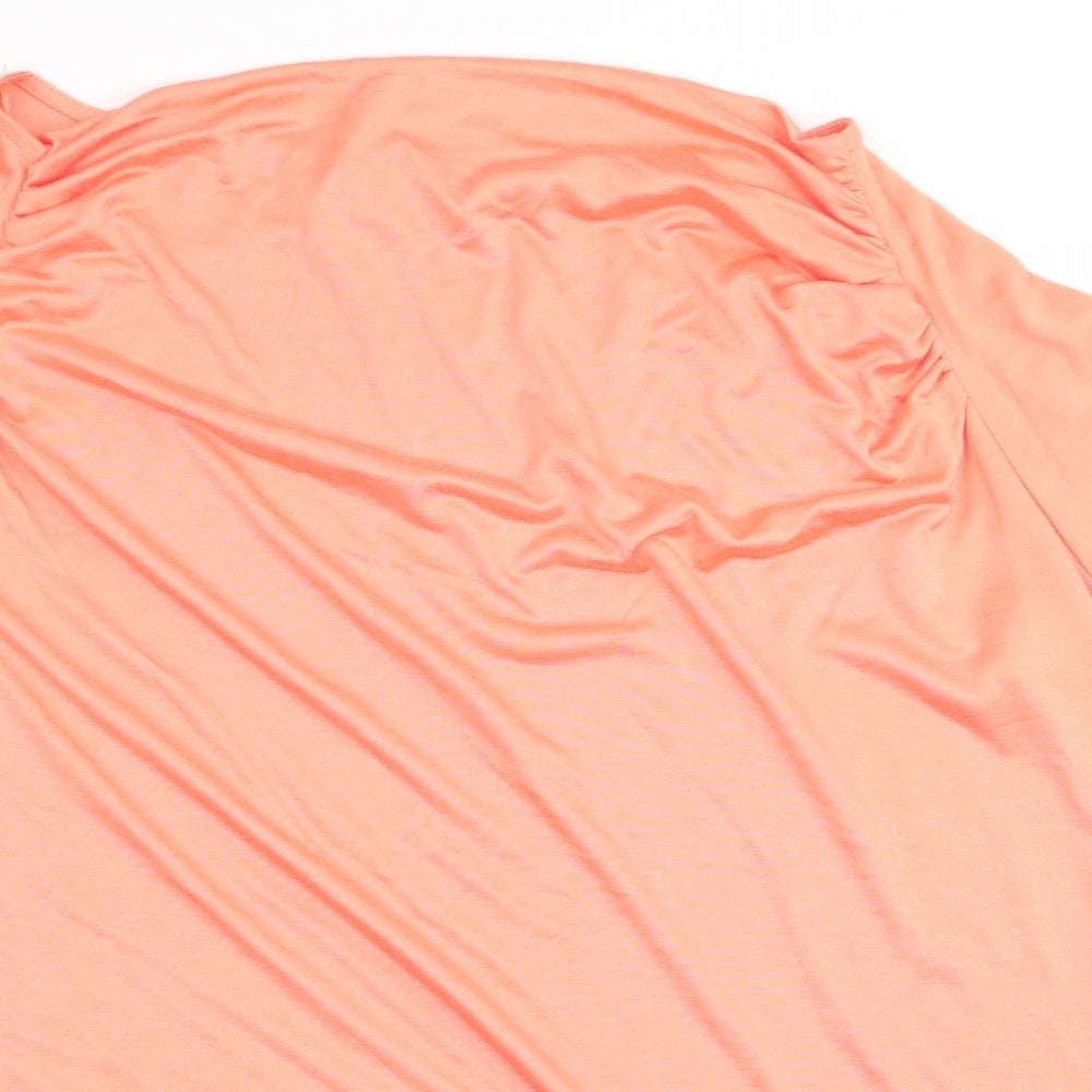 marble Womens Orange   Basic T-Shirt Size XL