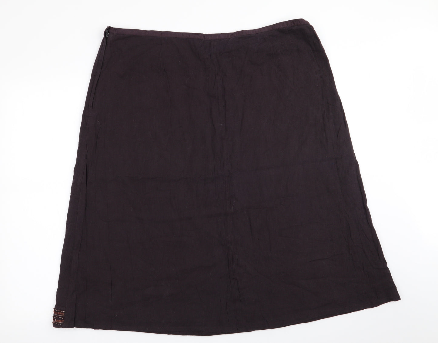 bonmarche Womens Brown   Flare Skirt Size 22