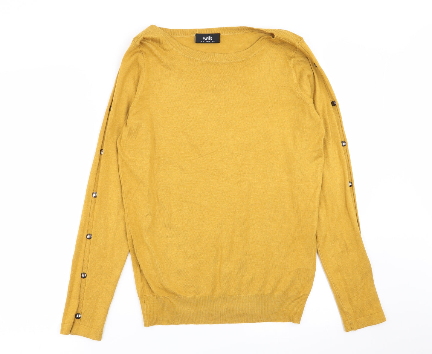 Wallis Womens Yellow   Pullover Jumper Size 12