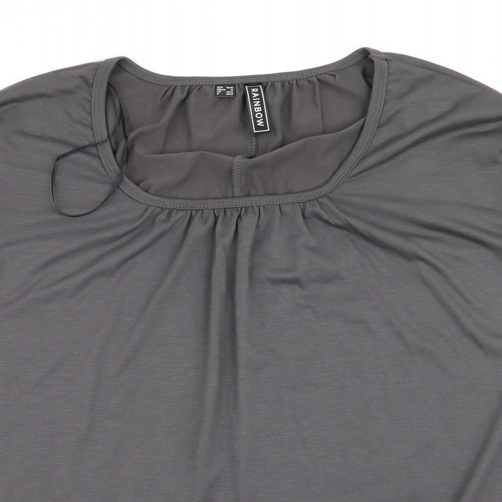 Rainbow Womens Grey   Basic T-Shirt Size M