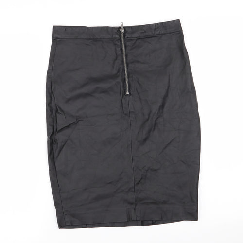 Topshop Womens Black   A-Line Skirt Size 10