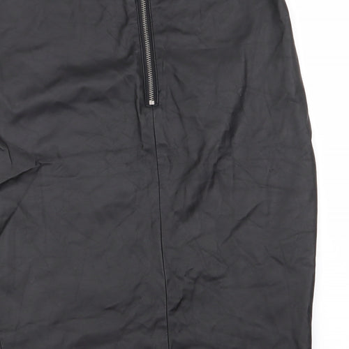 Topshop Womens Black   A-Line Skirt Size 10