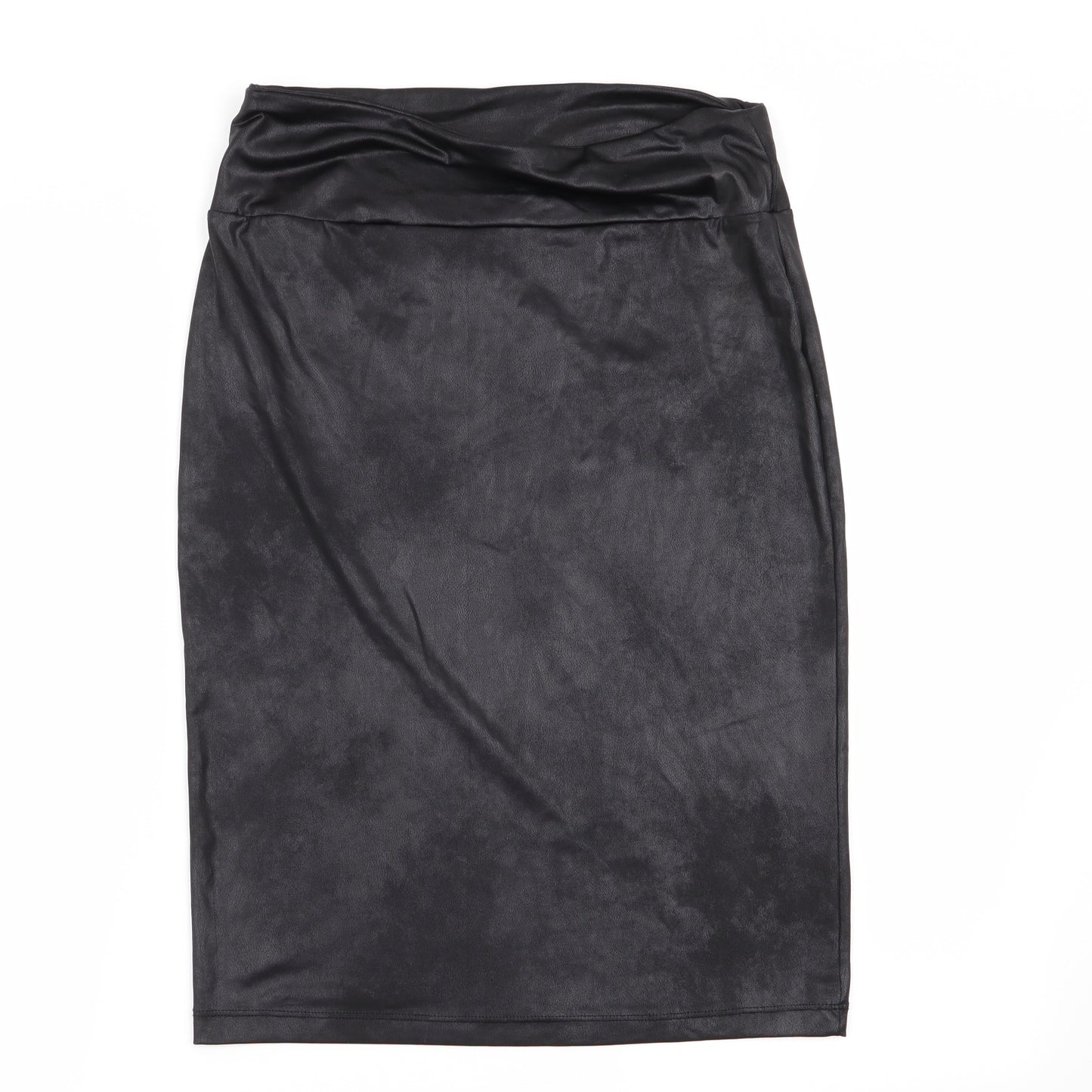 river ialsn Womens Black   A-Line Skirt Size 12  - Stretch waistband