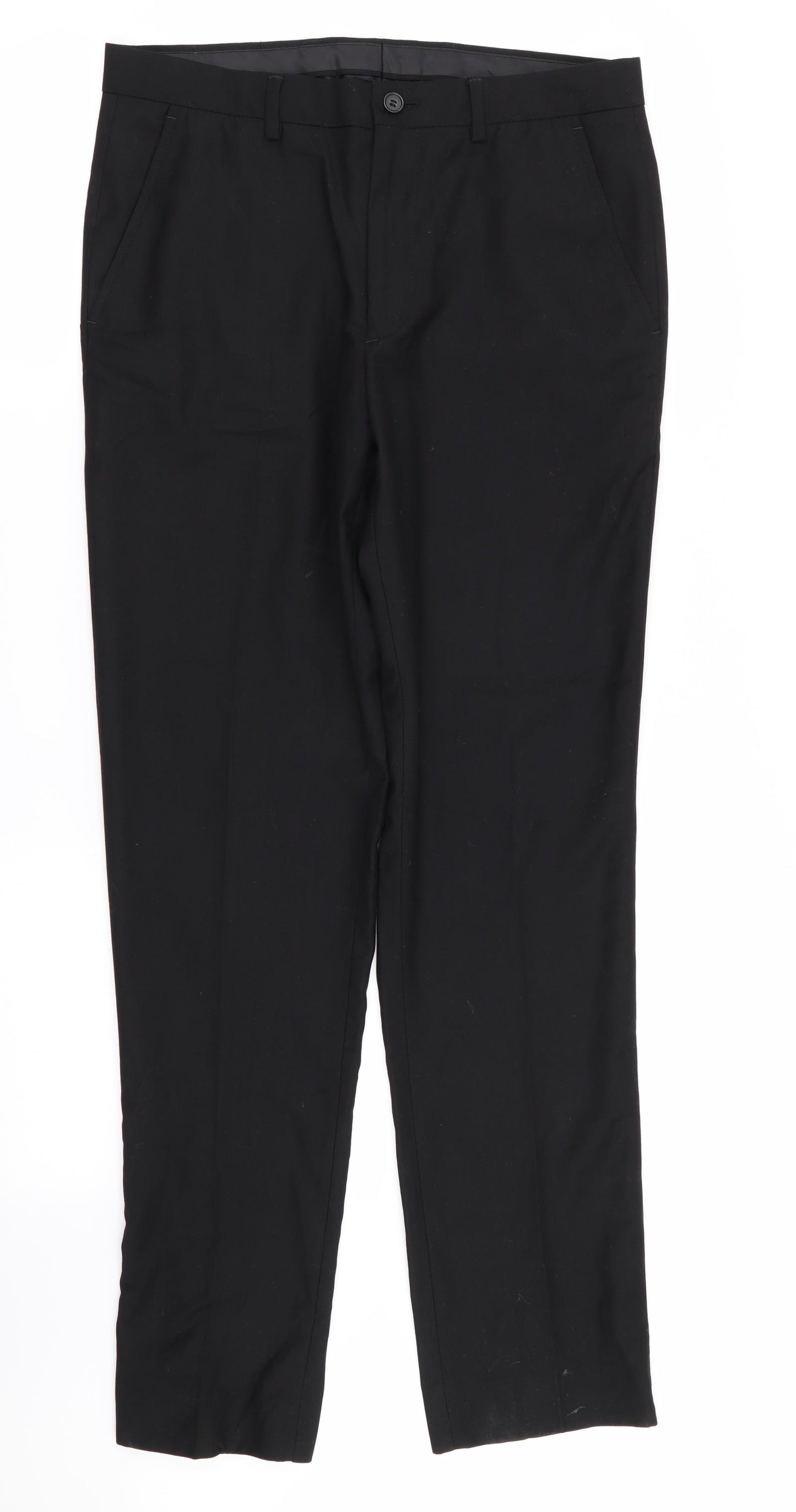 Matalan Mens Black   Trousers  Size 30 in L31 in