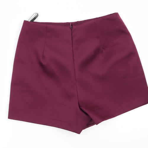 Topshop Womens Purple   Hot Pants Shorts Size 8