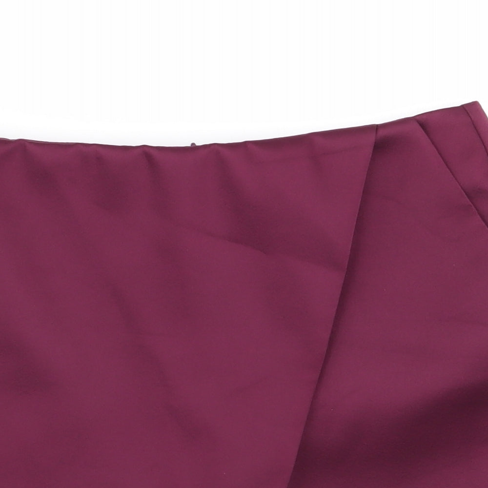 Topshop Womens Purple   Hot Pants Shorts Size 8