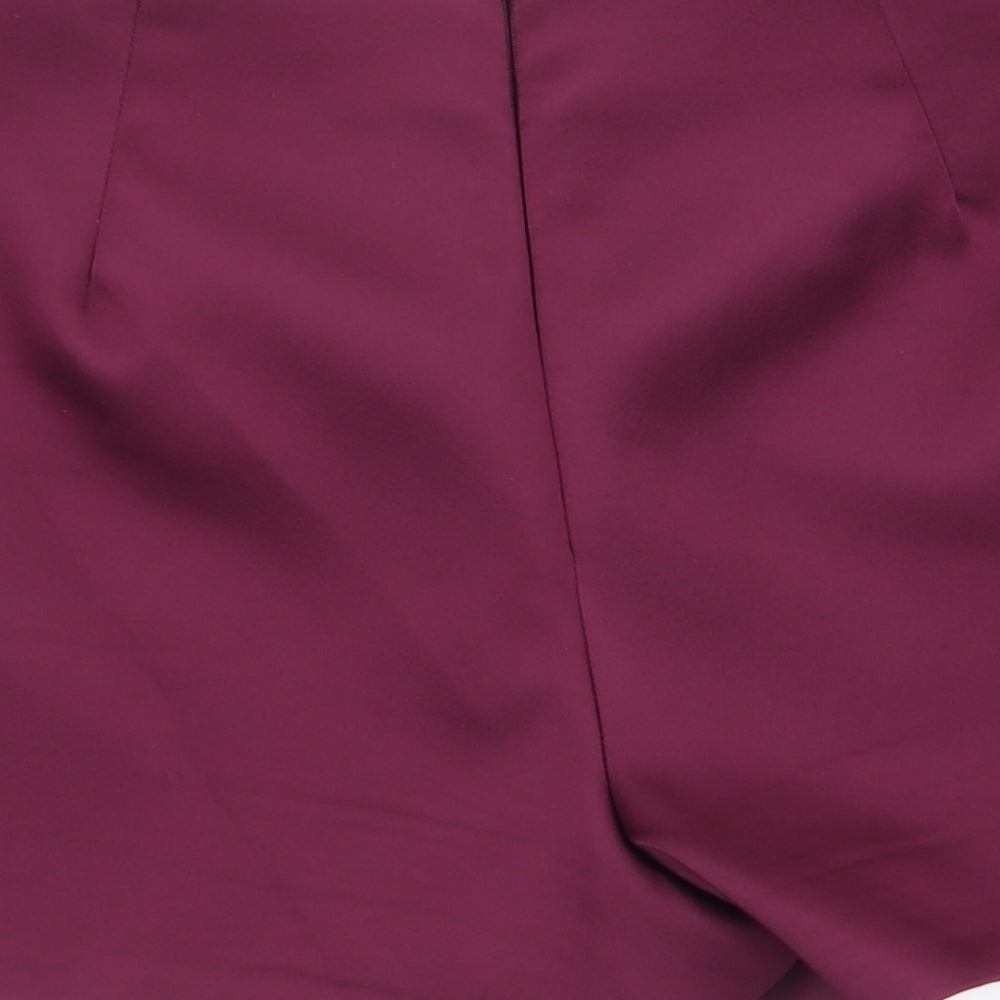 Topshop Womens Purple   Hot Pants Shorts Size 8