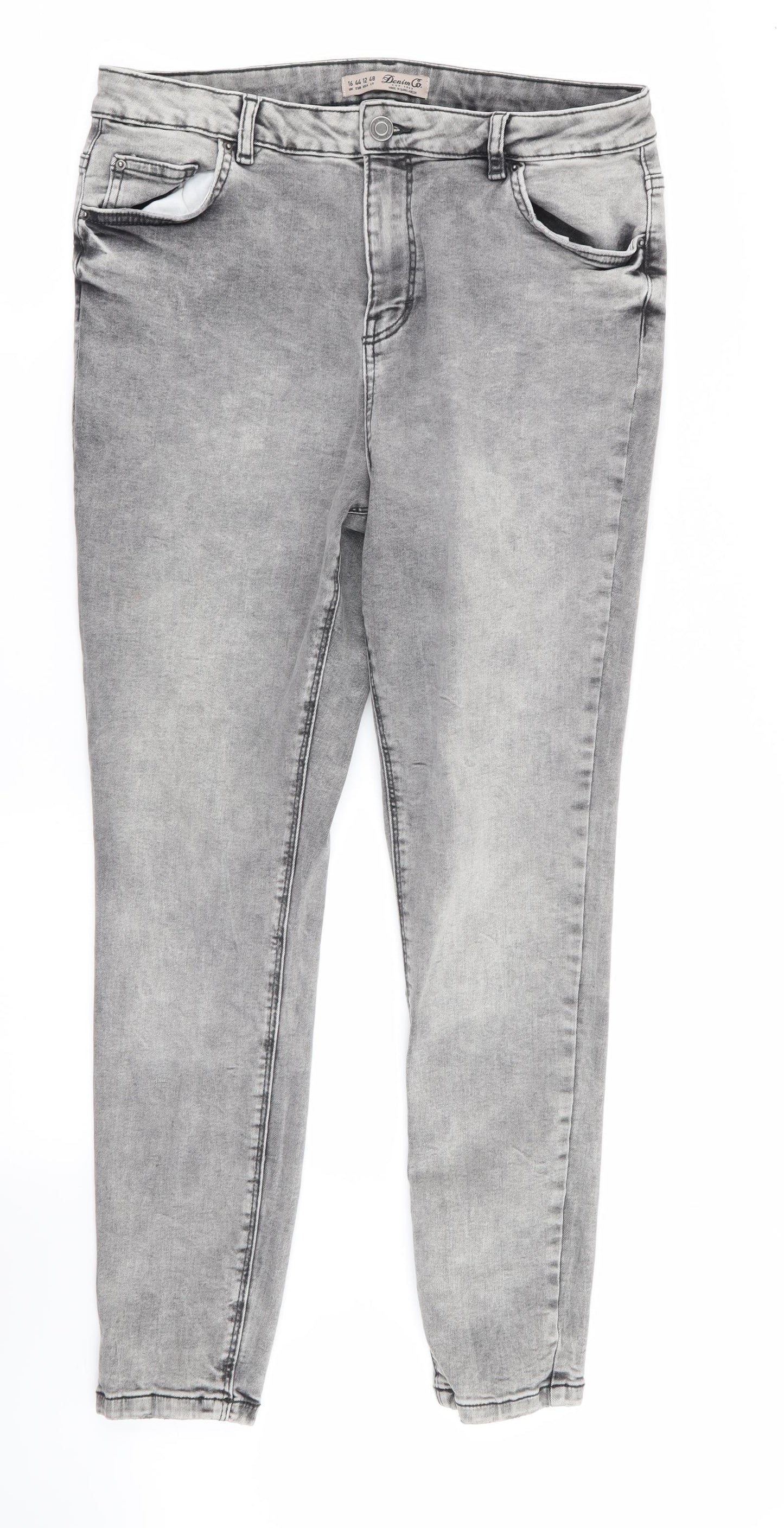 Primark Womens Grey   Skinny Jeans Size 16 L28 in