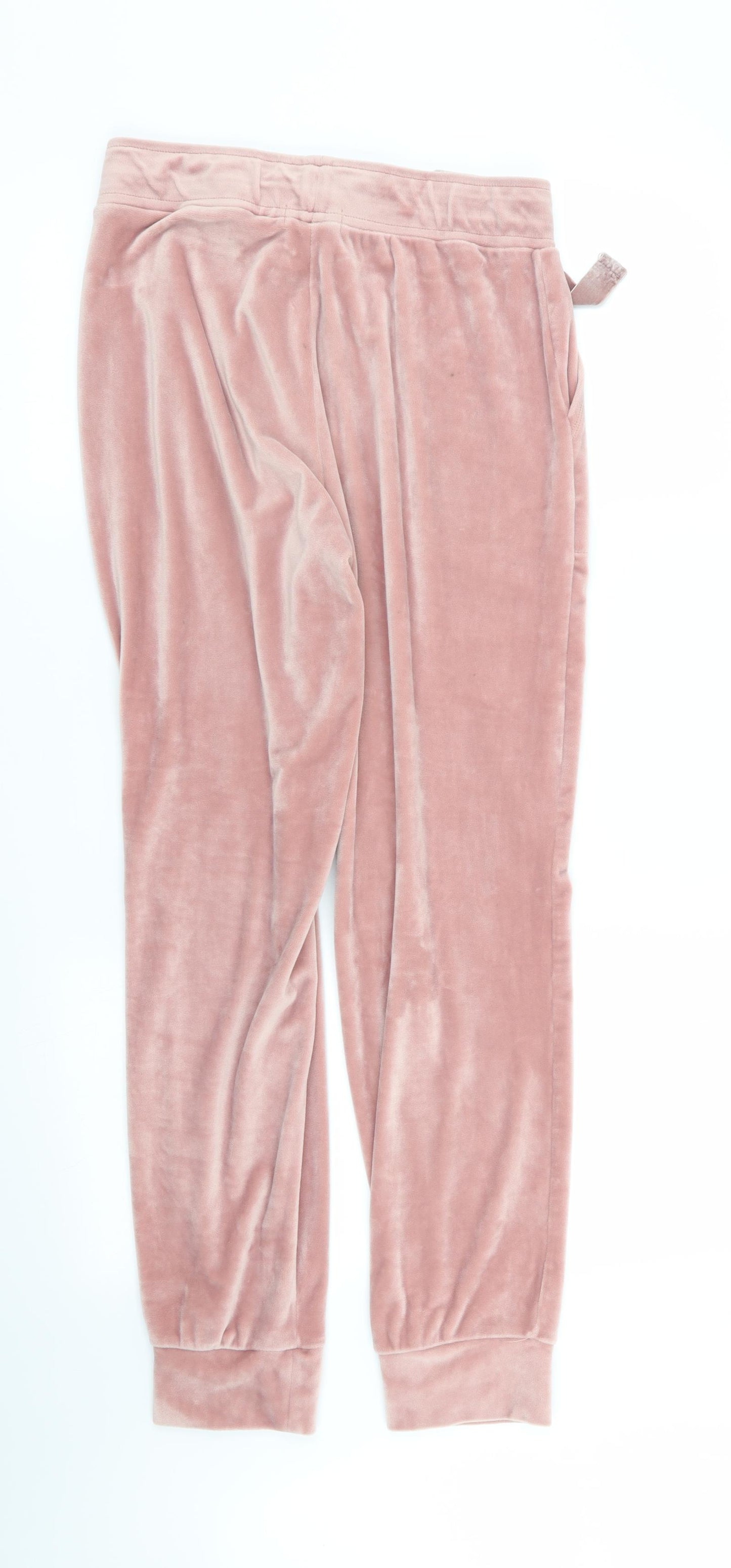 Papaya Womens Pink   Jogger Trousers Size 10 L27 in - Stretch waistband#