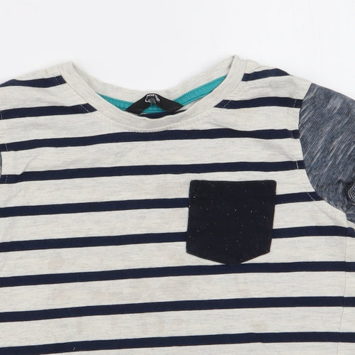 Asda George Boys Multicoloured Striped  Basic T-Shirt Size 4-5 Years