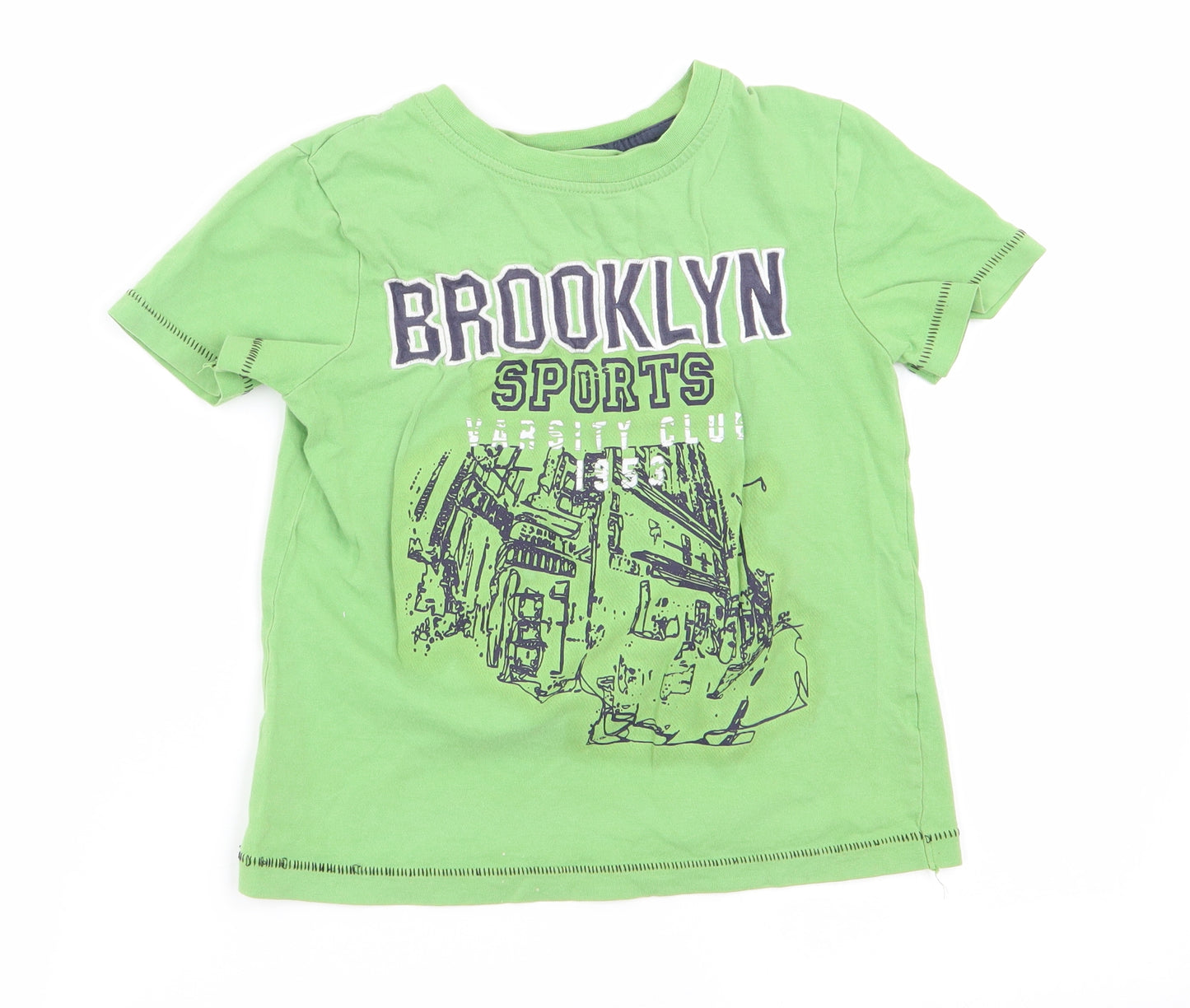 Cherokee Boys Green   Basic T-Shirt Size 4-5 Years