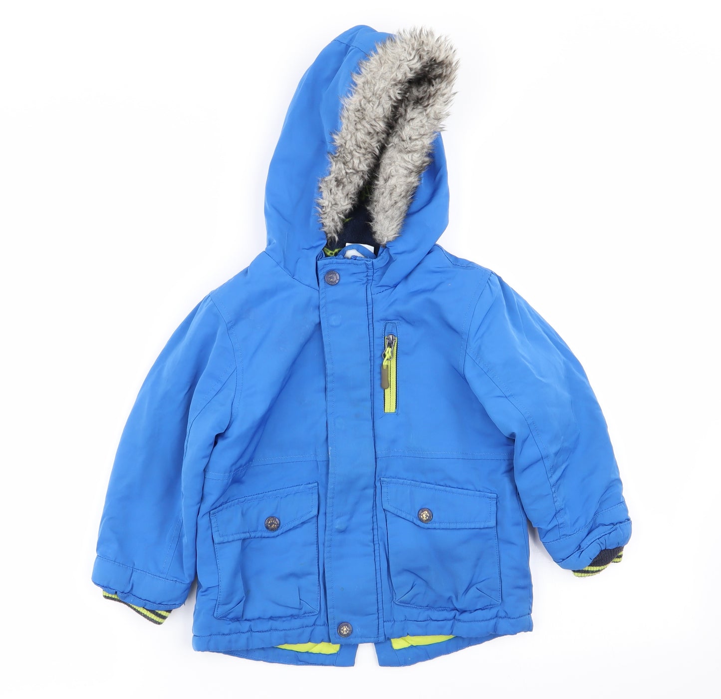 F&F Boys Blue   Basic Coat Coat Size 2-3 Years