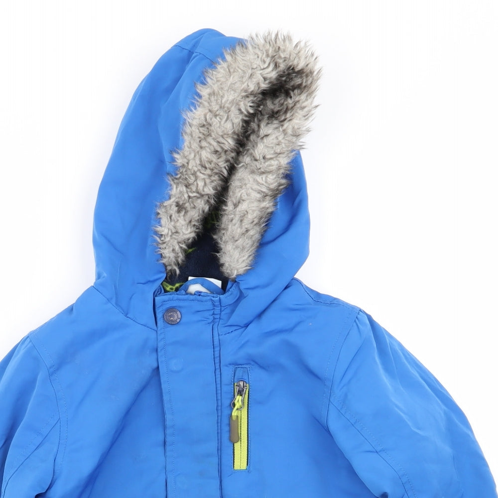 F&F Boys Blue   Basic Coat Coat Size 2-3 Years