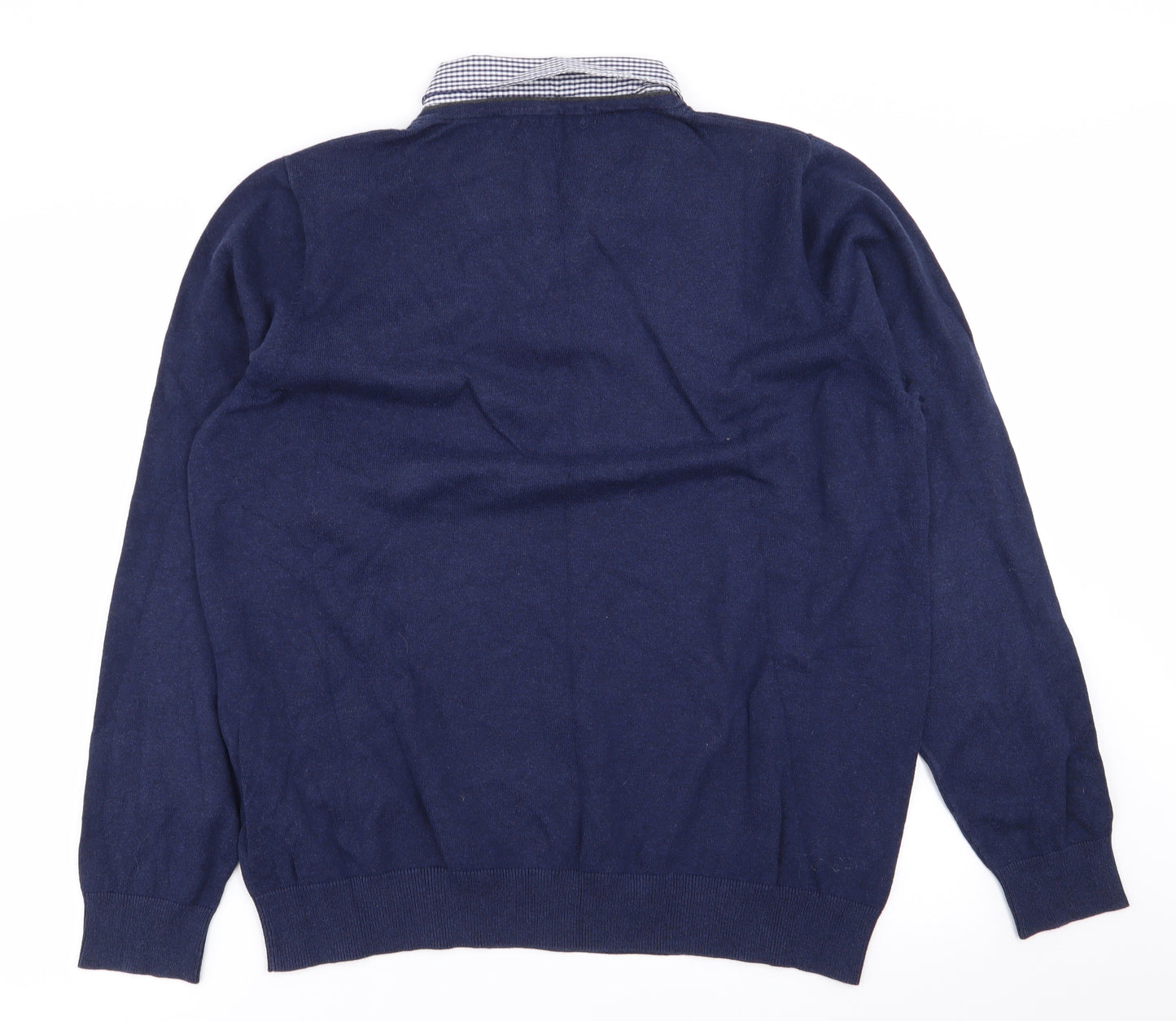 M&S Mens Blue   Pullover Jumper Size L  - shirt/jumper