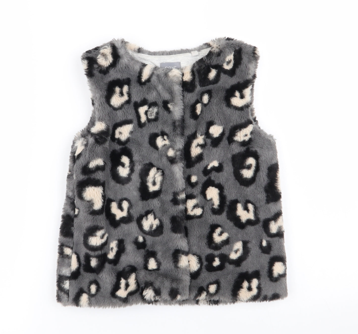 NEXT Girls Multicoloured Animal Print  Gilet Coat Size 4-5 Years
