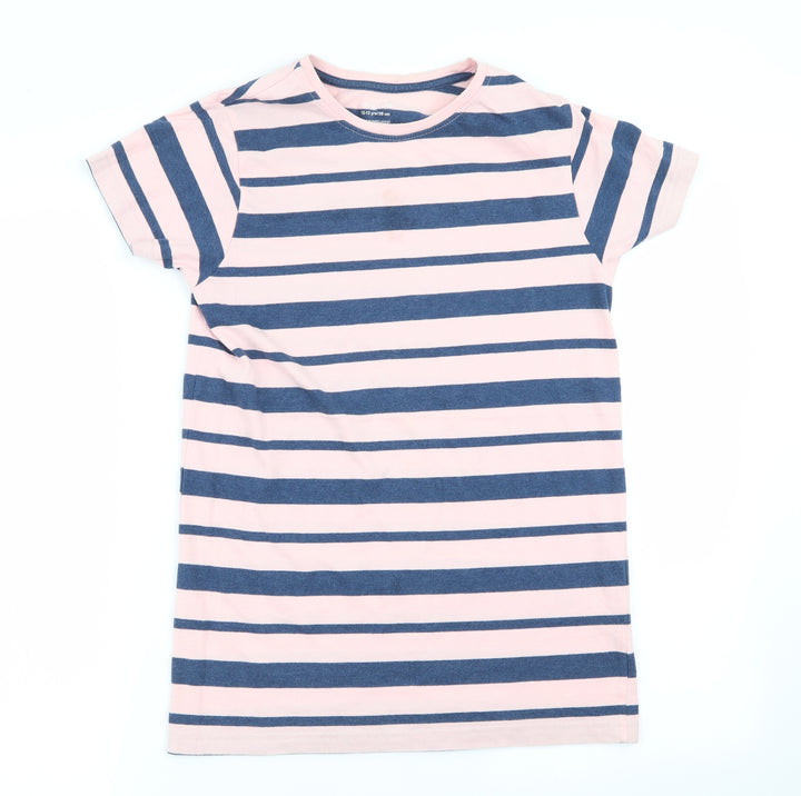 Primark Girls Multicoloured Striped Basic T-Shirt Size 12-13 Years