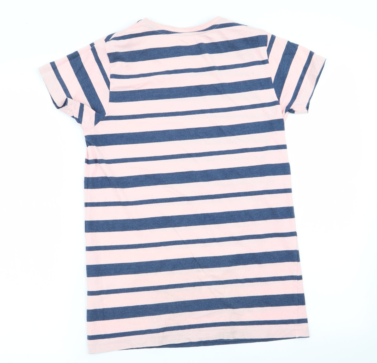 Primark Girls Multicoloured Striped  Basic T-Shirt Size 12-13 Years