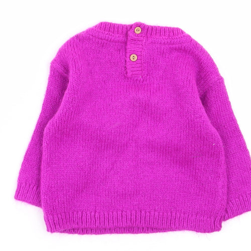 NEXT Girls Purple   Pullover Jumper Size 3-6 Months