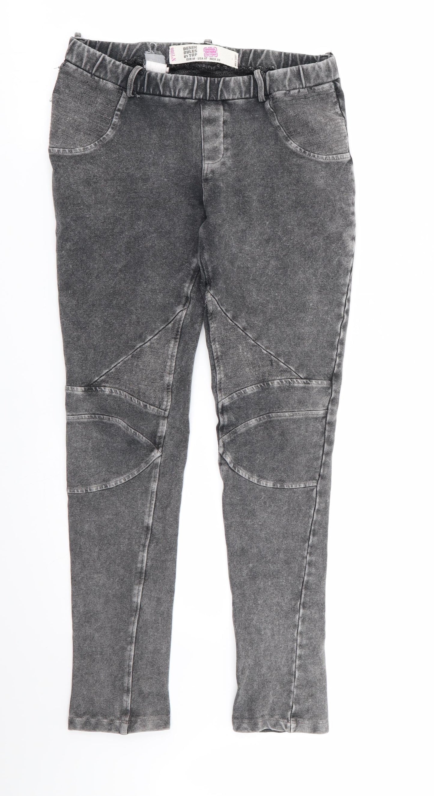 denim factory Womens Grey   Jegging Trousers Size M L27 in - Stretch waistband