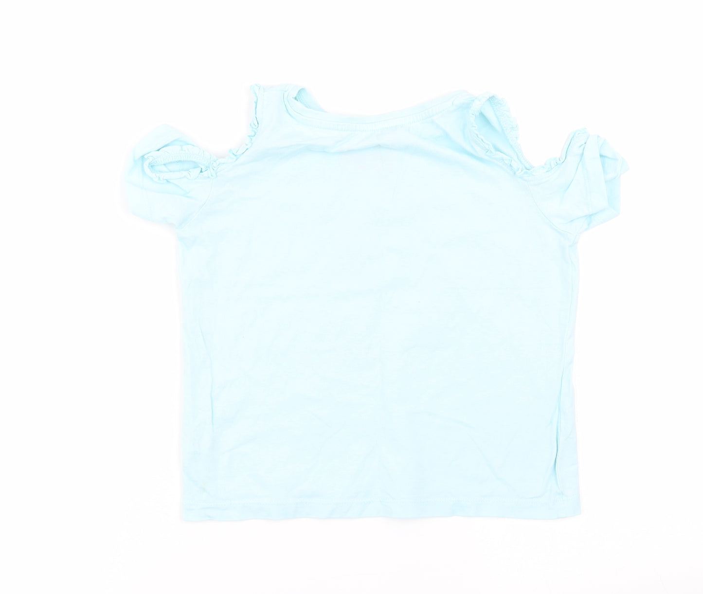Matalan Girls Blue Solid  Top Pyjama Top Size 6 Years