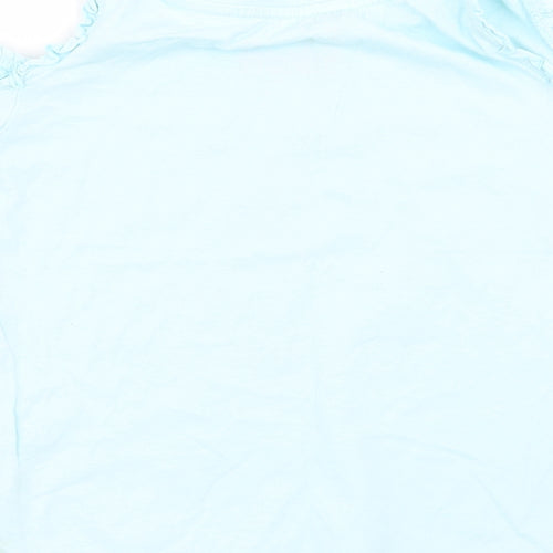 Matalan Girls Blue Solid  Top Pyjama Top Size 6 Years