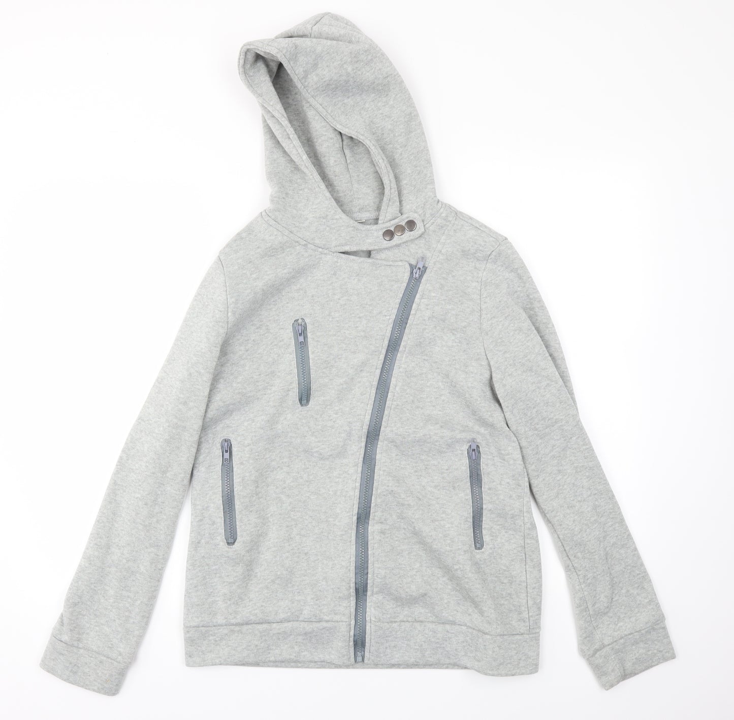 Preworn Womens Grey   Full Zip Jumper Size 3XL