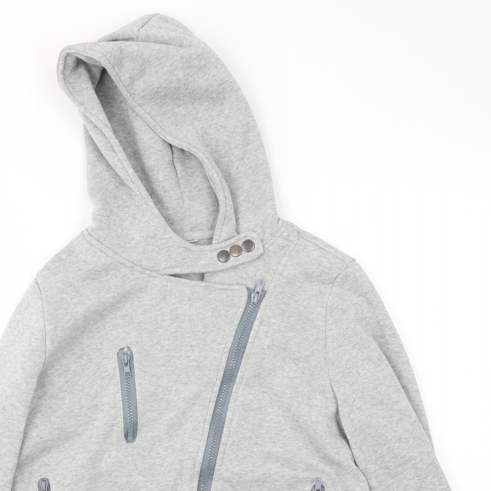 Preworn Womens Grey   Full Zip Jumper Size 3XL
