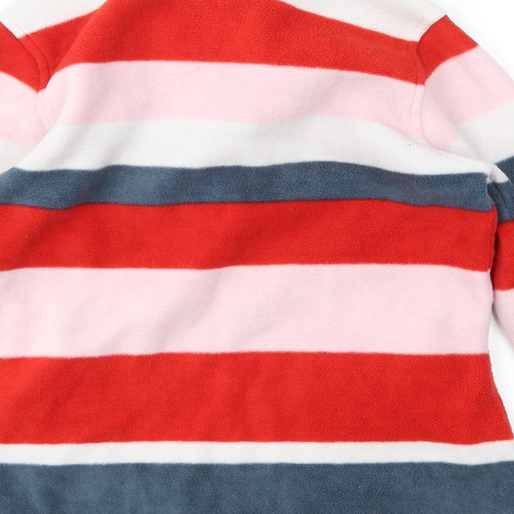 ONEILL Girls Multicoloured Striped  Full Zip Jumper Size L
