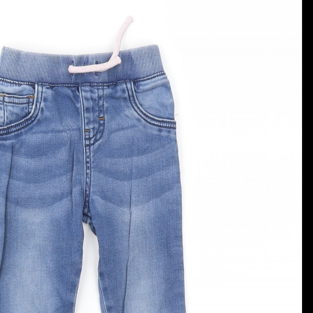 FRED &FLO Girls Blue   Capri Jeans Size 12-18 Months