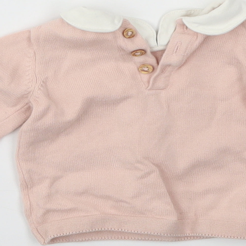 TU Girls Pink   Basic T-Shirt Size 0-3 Months