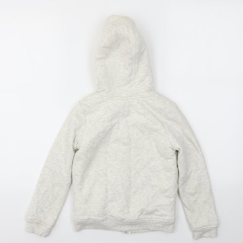 Nutmeg Girls Ivory   Full Zip Jumper Size 7-8 Years
