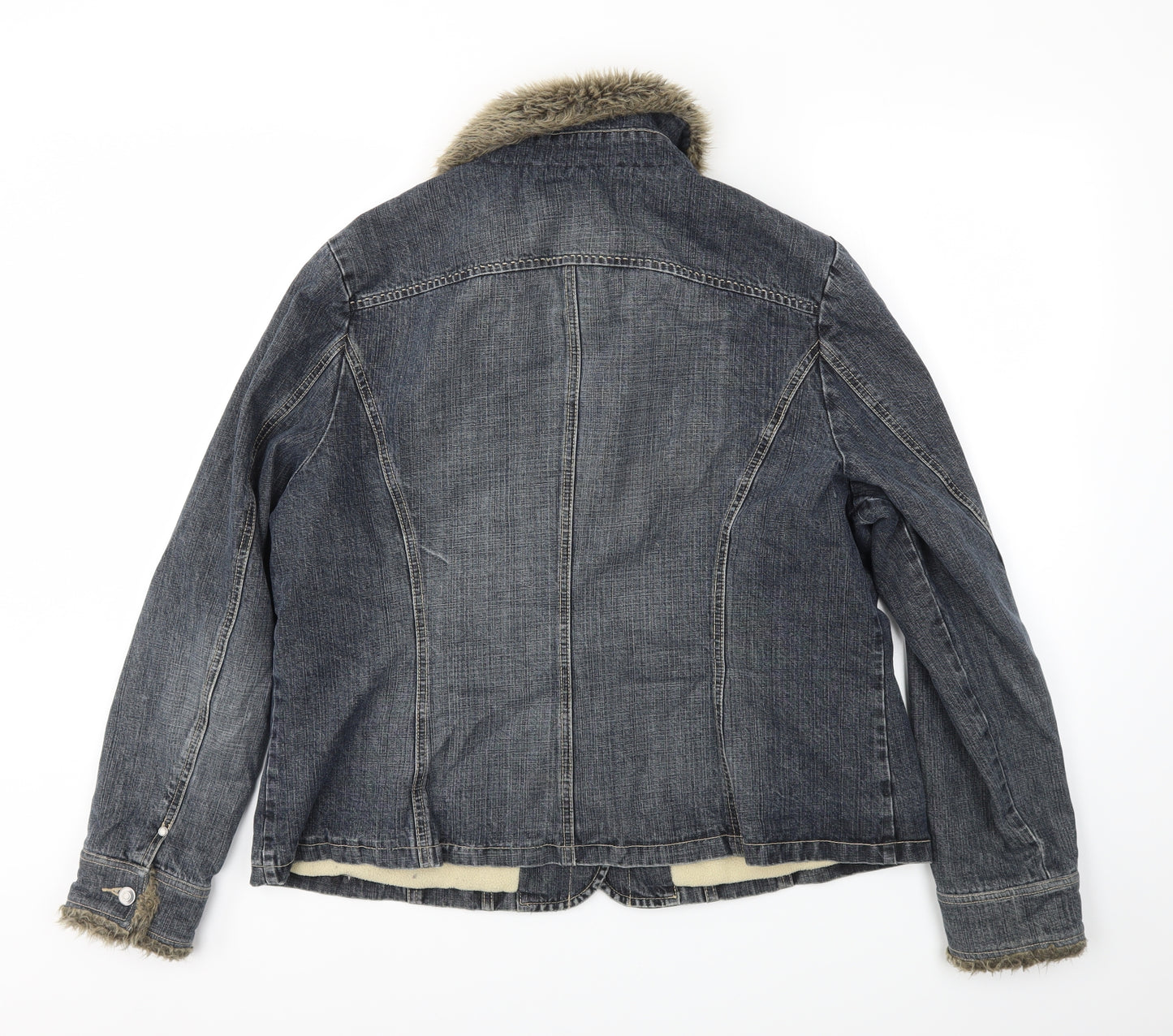 Casual Club Womens Blue   Jacket Coat Size 20