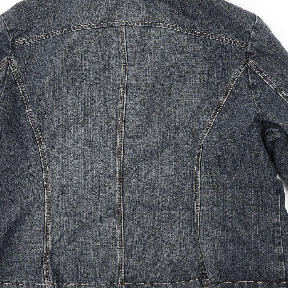 Casual Club Womens Blue   Jacket Coat Size 20