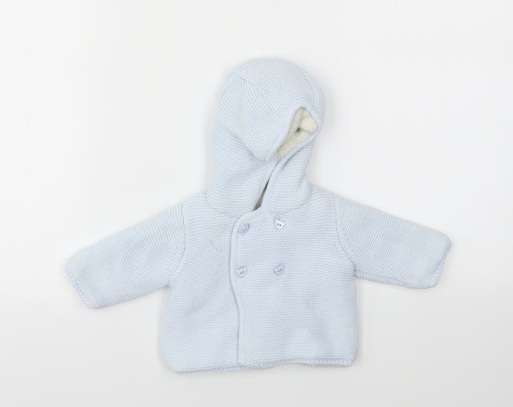 M Boys Blue Cardigan Jumper One Size