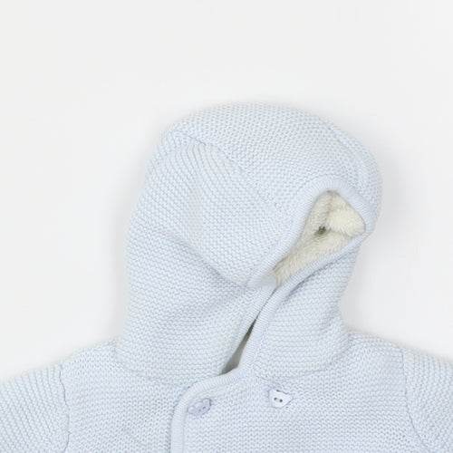 M Boys Blue   Cardigan Jumper One Size