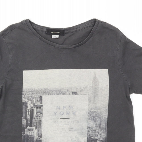 River Island Boys Grey   Basic T-Shirt Size 9-10 Years