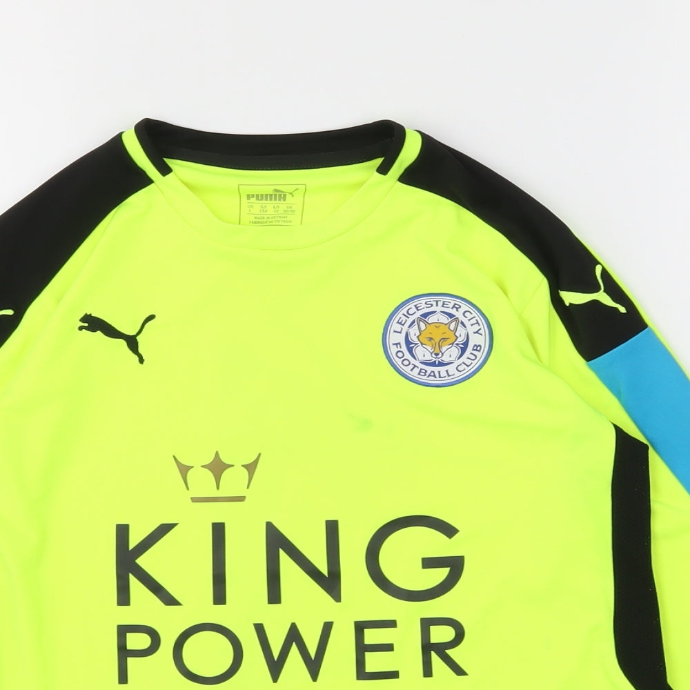 PUMA Boys Yellow   Basic T-Shirt Size L