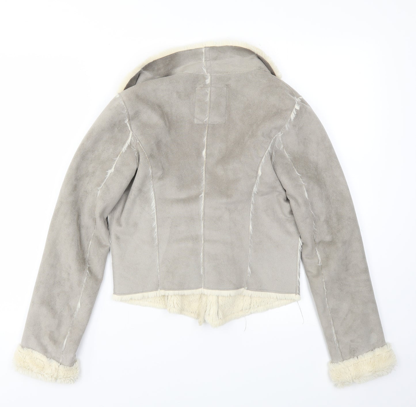 New Look Womens Grey   Jacket Coat Size 8