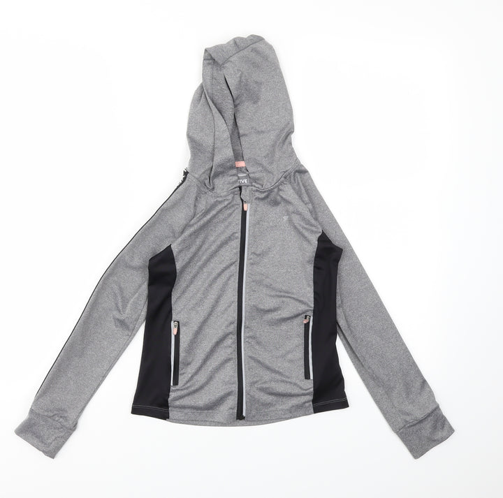 Primark Girls Grey   Full Zip Jumper Size 8-9 Years