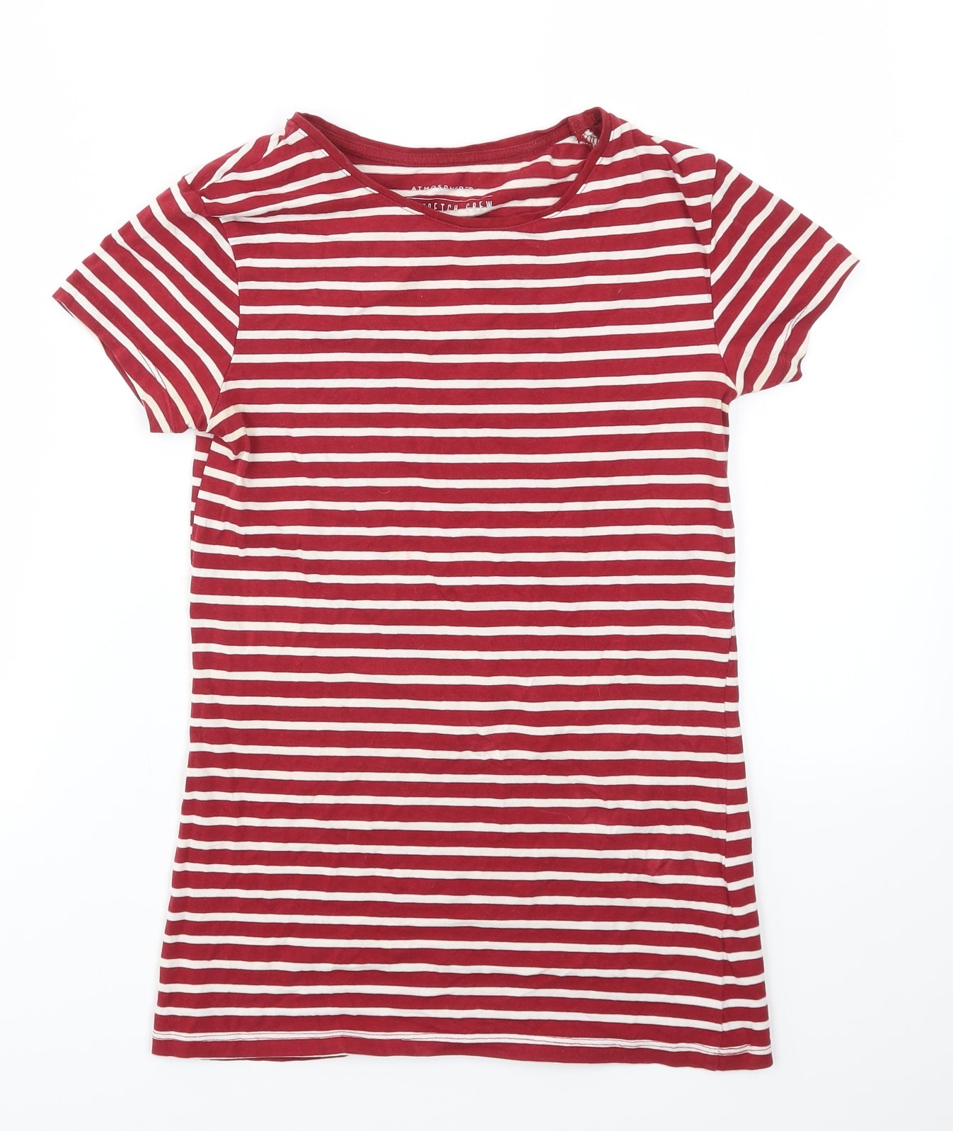 Primark Womens Multicoloured Striped  Basic T-Shirt Size 8