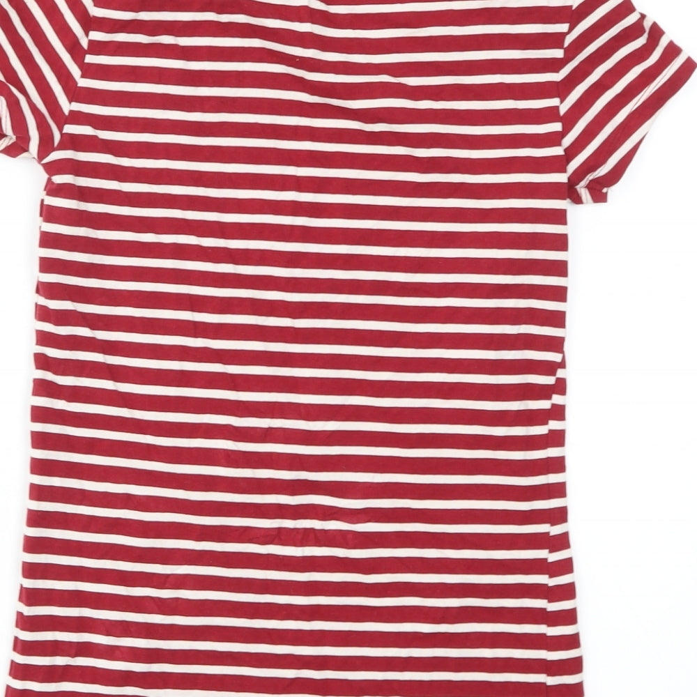 Primark Womens Multicoloured Striped  Basic T-Shirt Size 8