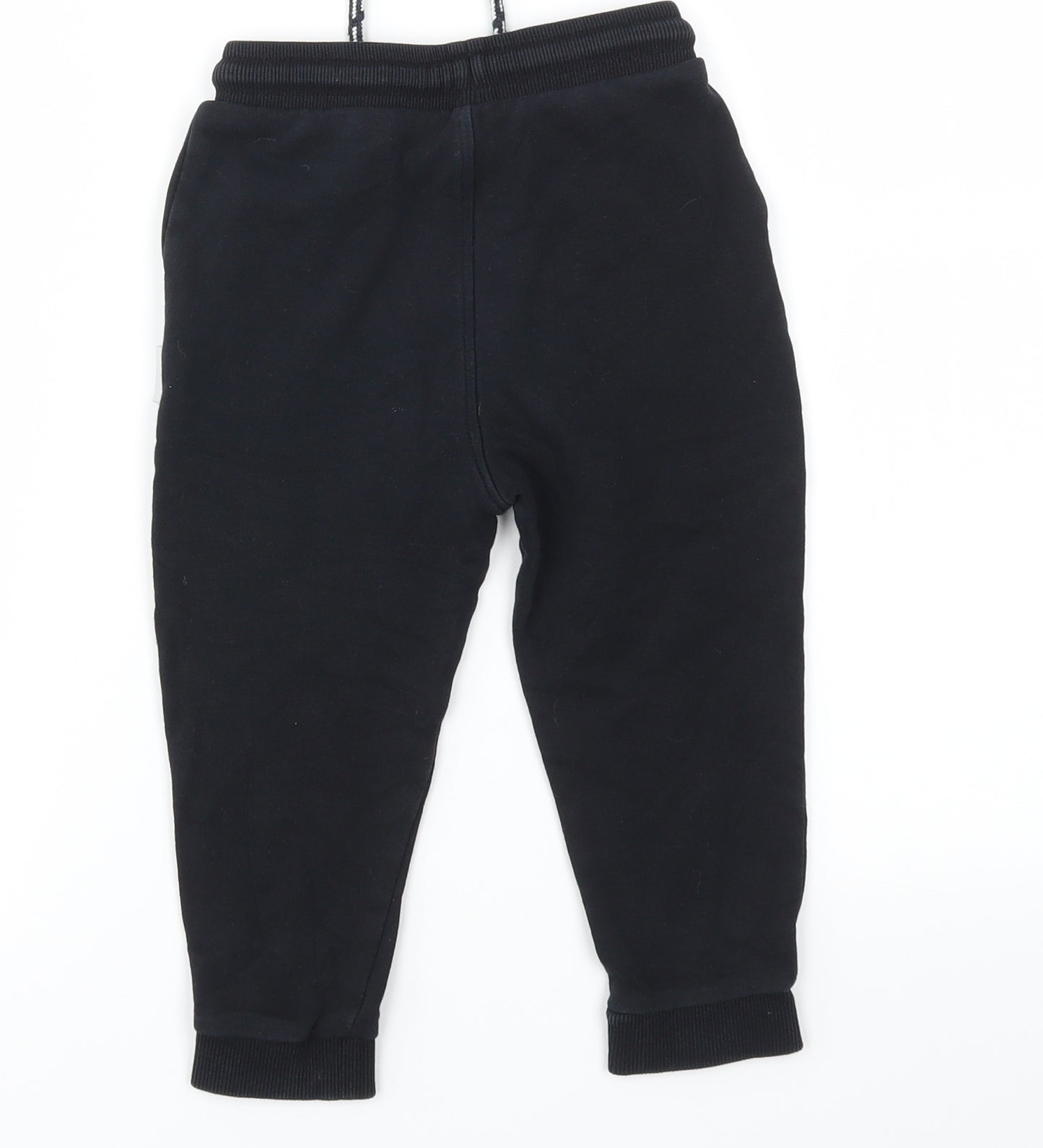 George Boys Black   Jogger Trousers Size 2-3 Years