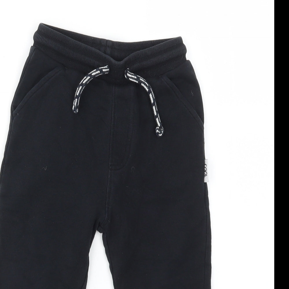 George Boys Black   Jogger Trousers Size 2-3 Years