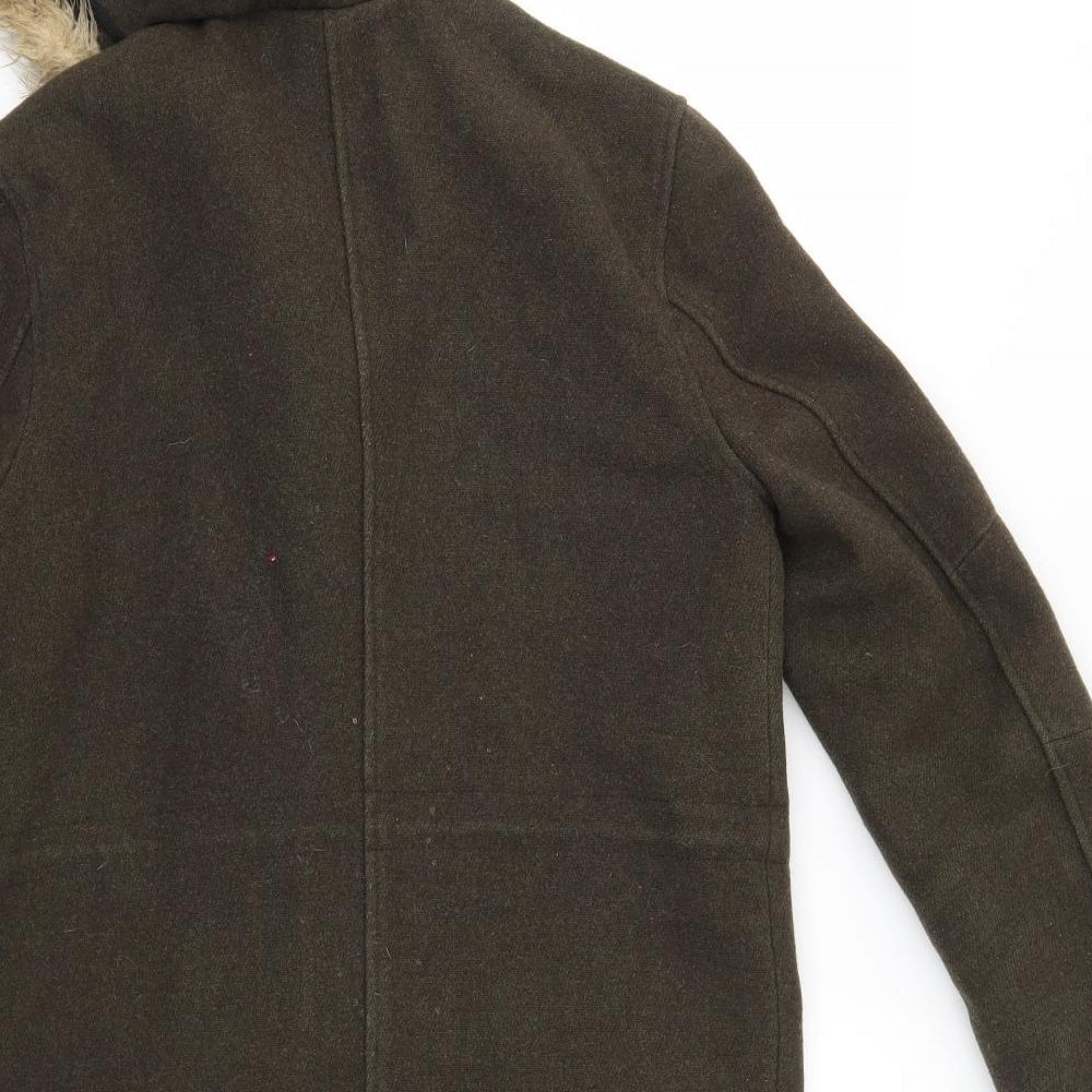 Topman Mens Green   Jacket Coat Size S