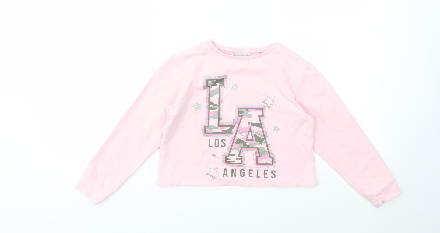 Matalan Girls Pink   Pullover Jumper Size 7 Years