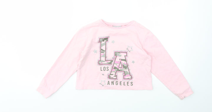 Matalan Girls Pink   Pullover Jumper Size 7 Years
