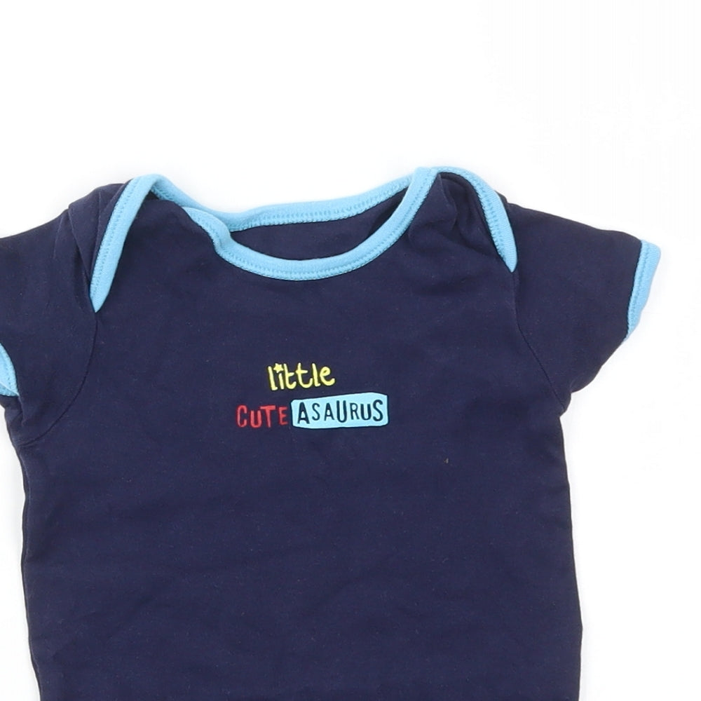 George Boys Blue   Babygrow One-Piece Size 12-18 Months